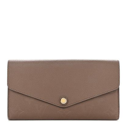 Louis Vuitton Empreinte Sarah Wallet NM Taupe Glace 1 of 12