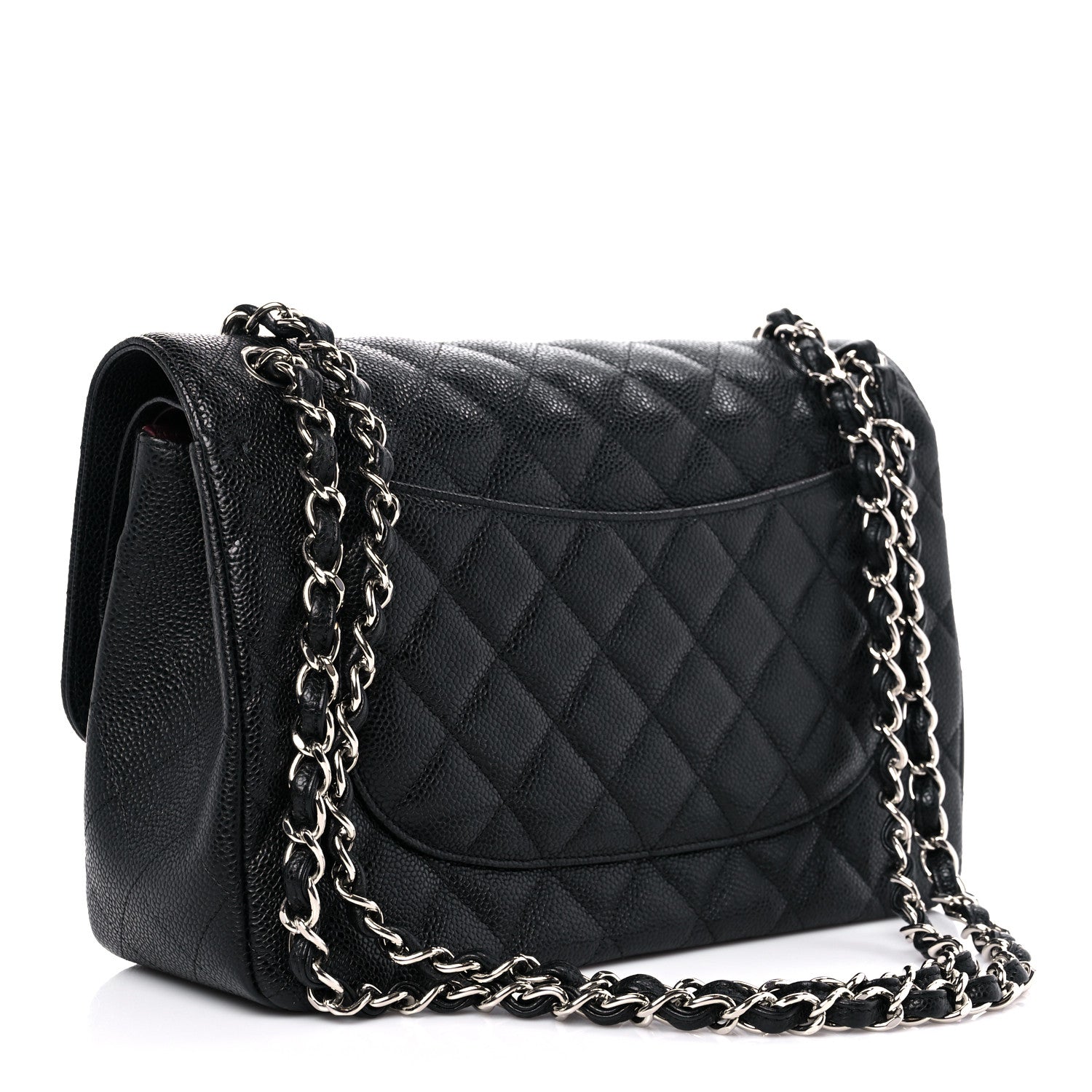Chanel Caviar Quilted Jumbo Double Flap Black 3 of 14