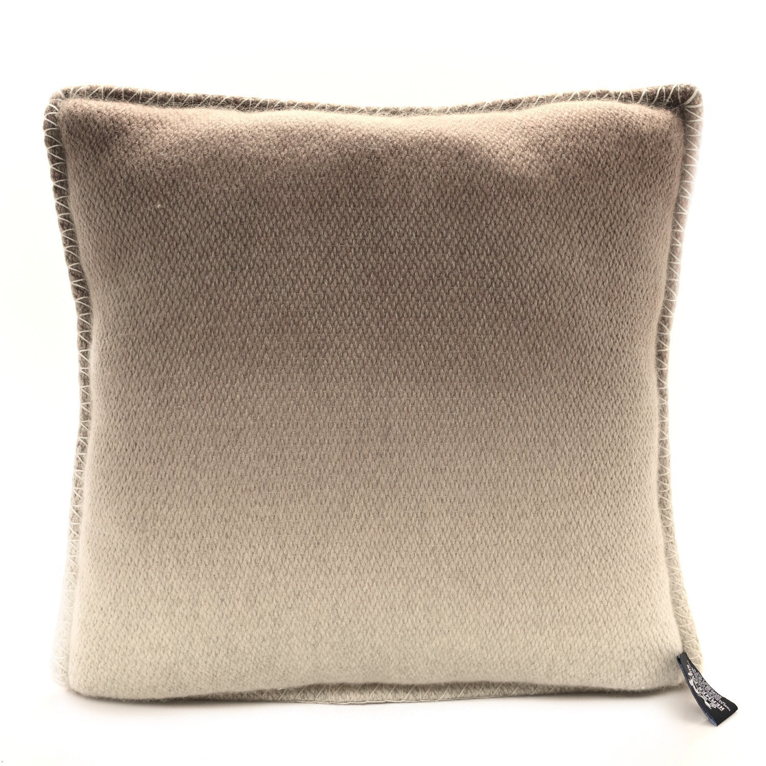 Hermes Tibetan Yak Yack'n'Dye Pillow PM Ecru Gris Fonce 6 of 8