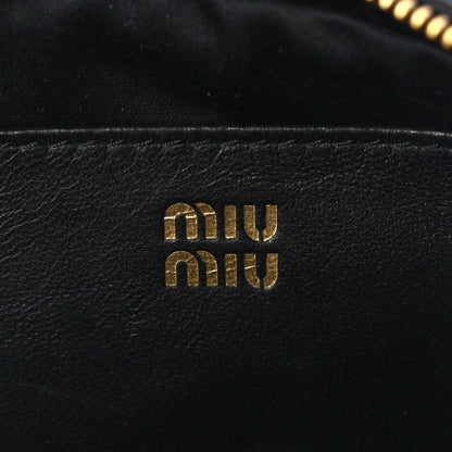 Miu Miu Nappa Matelasse Pouch Black 5 of 8