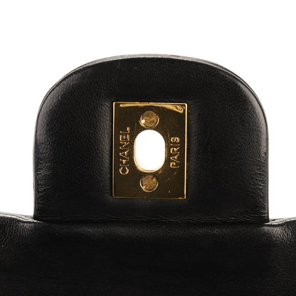 Chanel Lambskin Quilted Small Double Flap Black 6 of 8