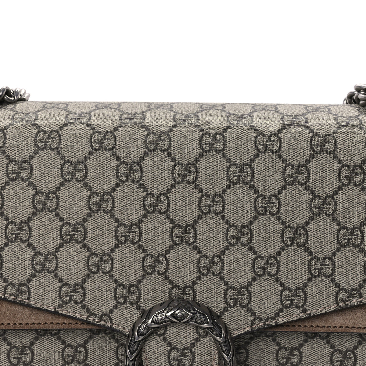Gucci GG Supreme Monogram Medium Dionysus Shoulder Bag Taupe 6 of 8