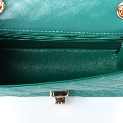 Chanel Aged Calfskin Quilted 2.55 Reissue Mini Flap Green 4 of 4
