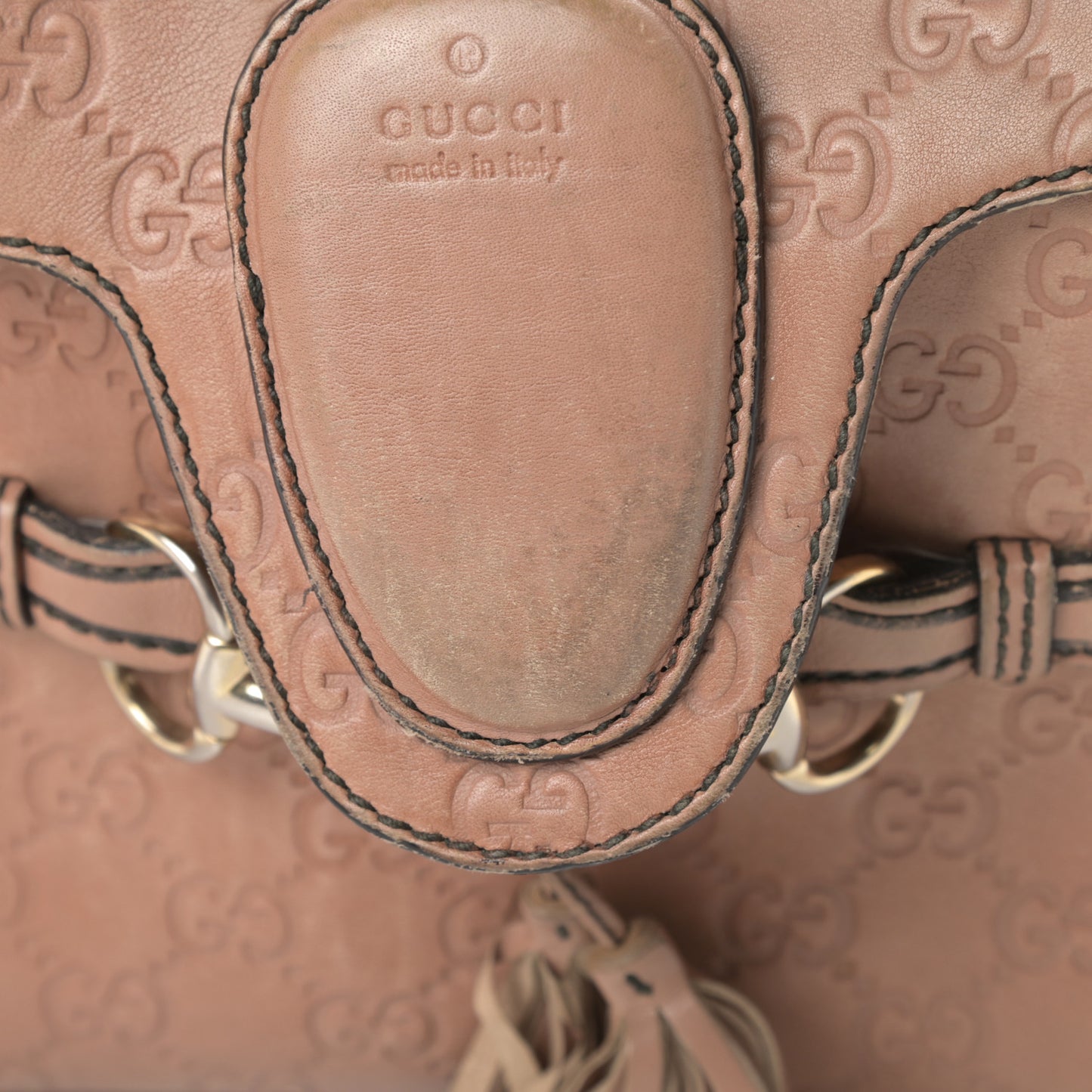 Guccissima Medium Emily Chain Shoulder Bag Camelia