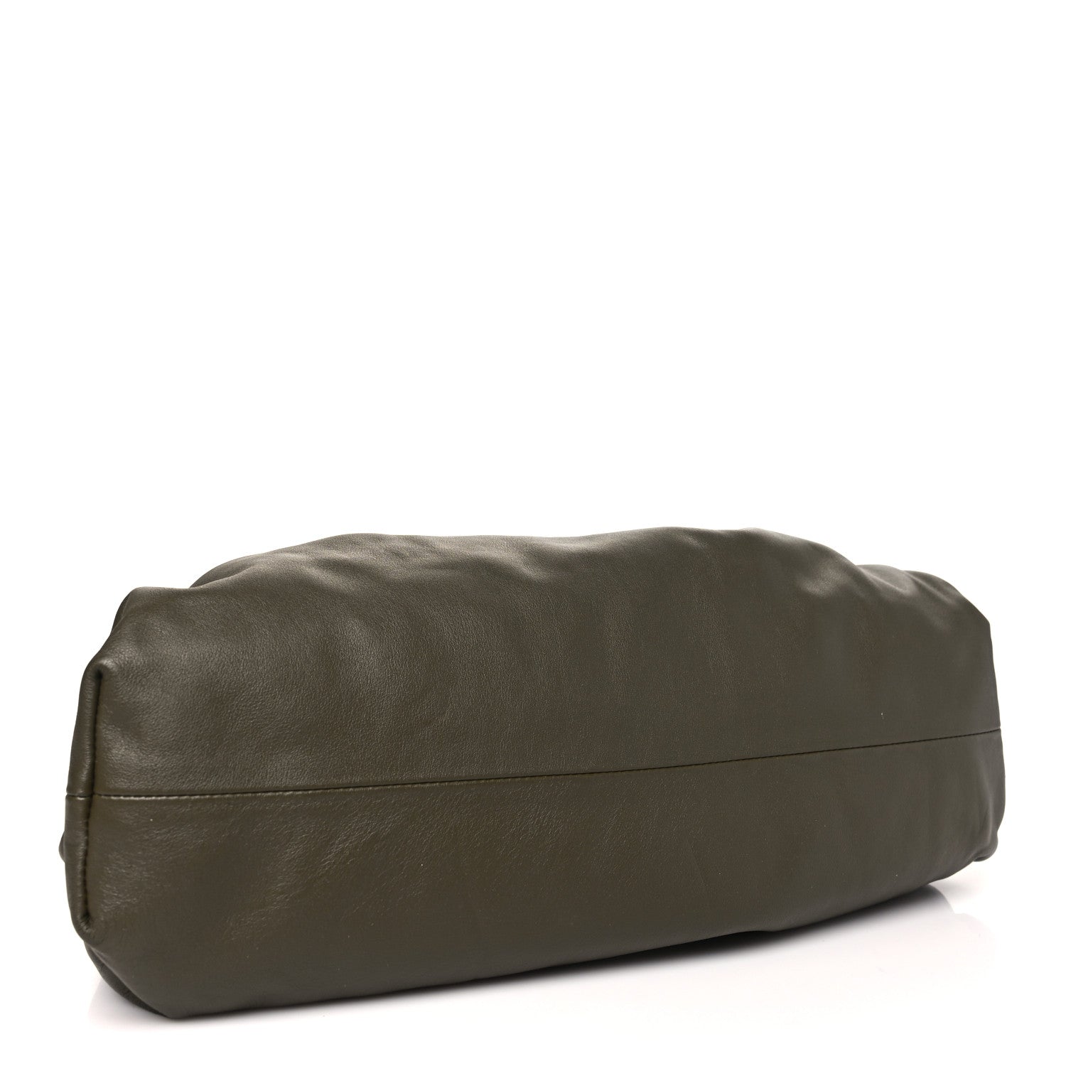 Bottega Veneta Smooth Butter Calf The Pouch Oversized Clutch Kaki Fondent 4 of 10