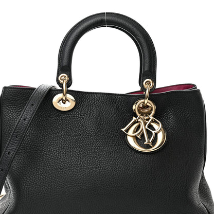 Christian Dior Bullcalf Medium Diorissimo Tote Black 8 of 14