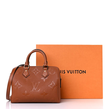 Louis Vuitton Empreinte Monogram Giant Speedy Bandouliere 25 Cognac 8 of 8