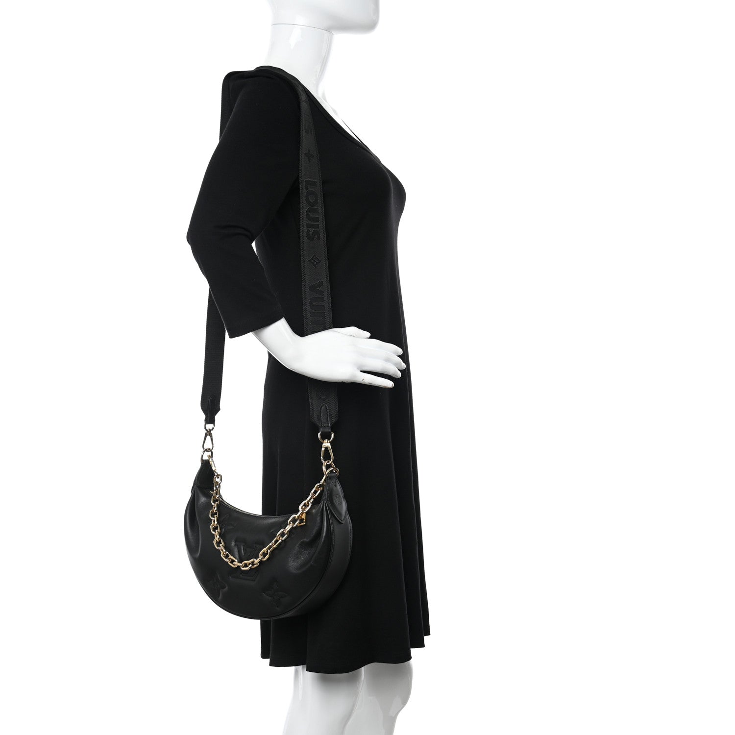 Louis Vuitton Calfskin Bubblegram Over The Moon Black 2 of 9