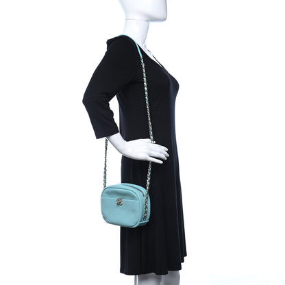 Chanel Goatskin Quilted Small Casual Trip Camera Case Light Blue 2 of 9