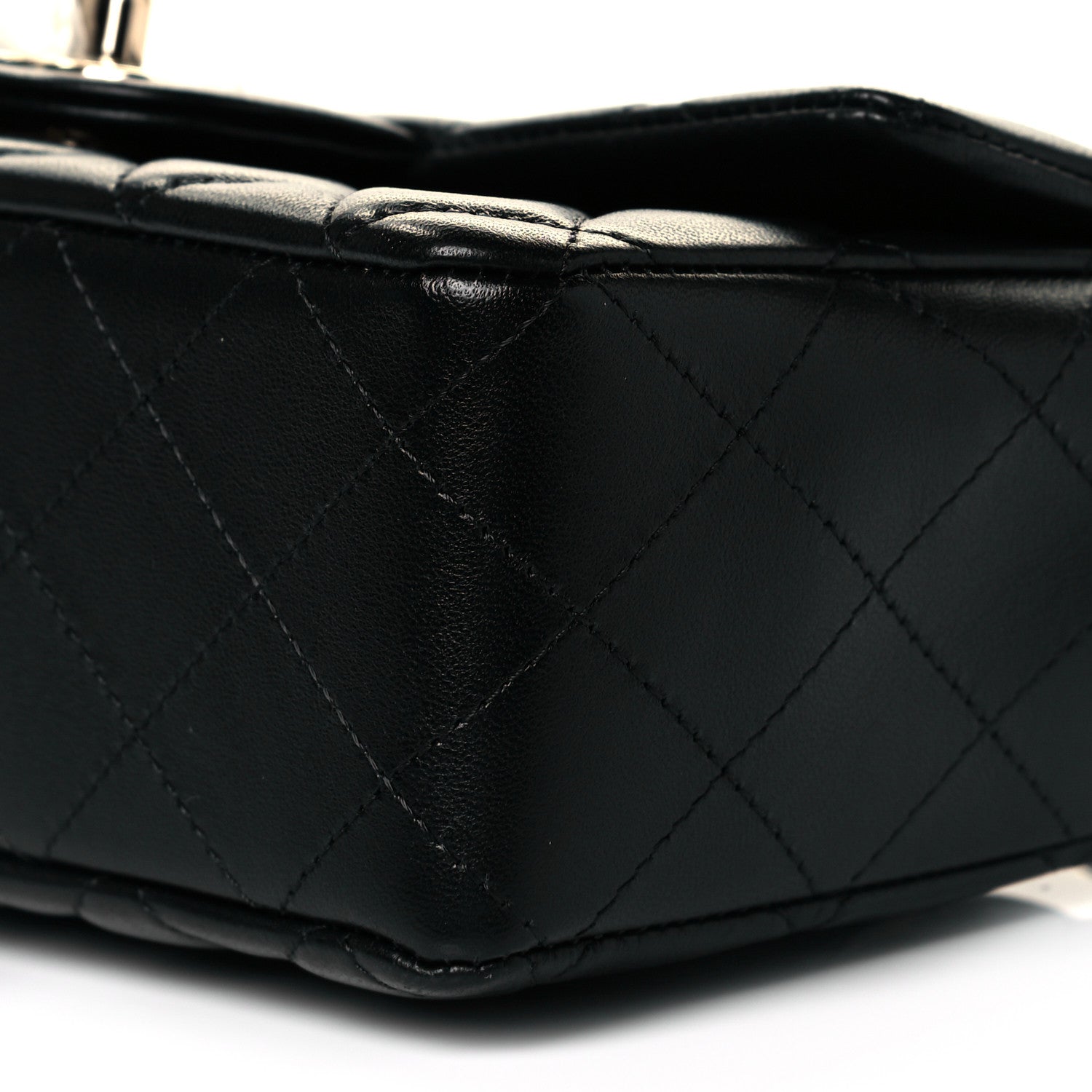 Chanel Lambskin Quilted Mini Rectangular Flap Black 10 of 12