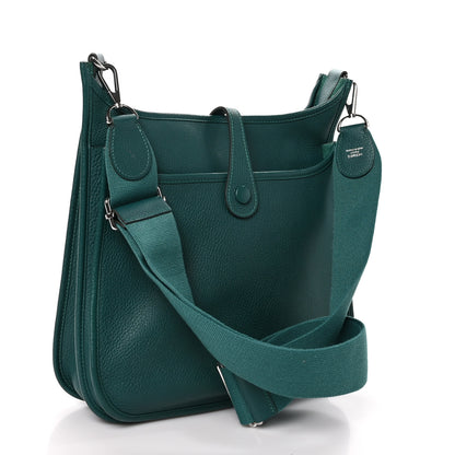 Hermes Taurillon Clemence Evelyne III PM Malachite 3 of 10
