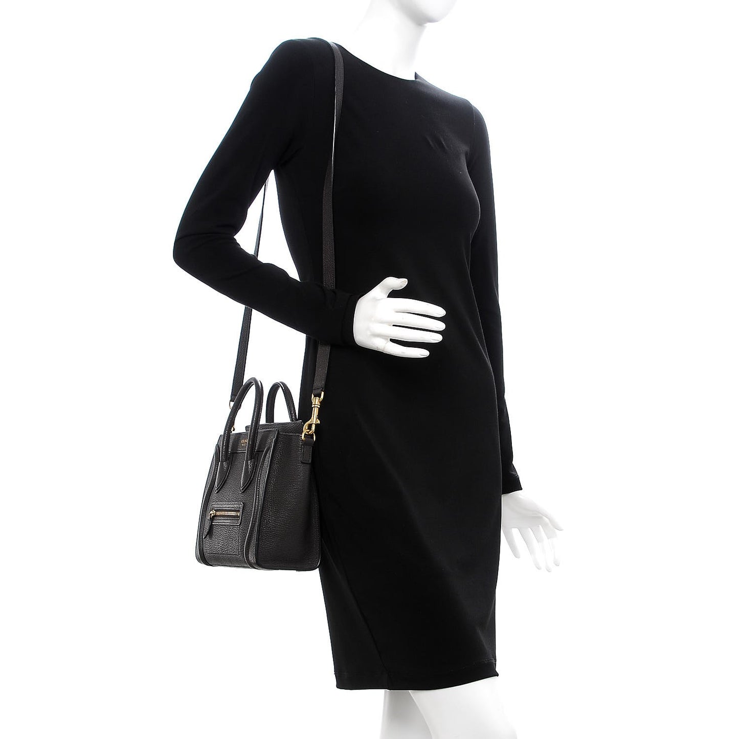 Goatskin Nano Luggage Dark Taupe