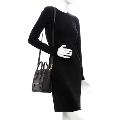 Celine Goatskin Nano Luggage Dark Taupe 2 of 10