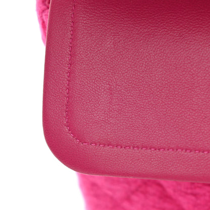Chanel Tweed Quilted Medium Double Flap Fuchsia 11 of 11
