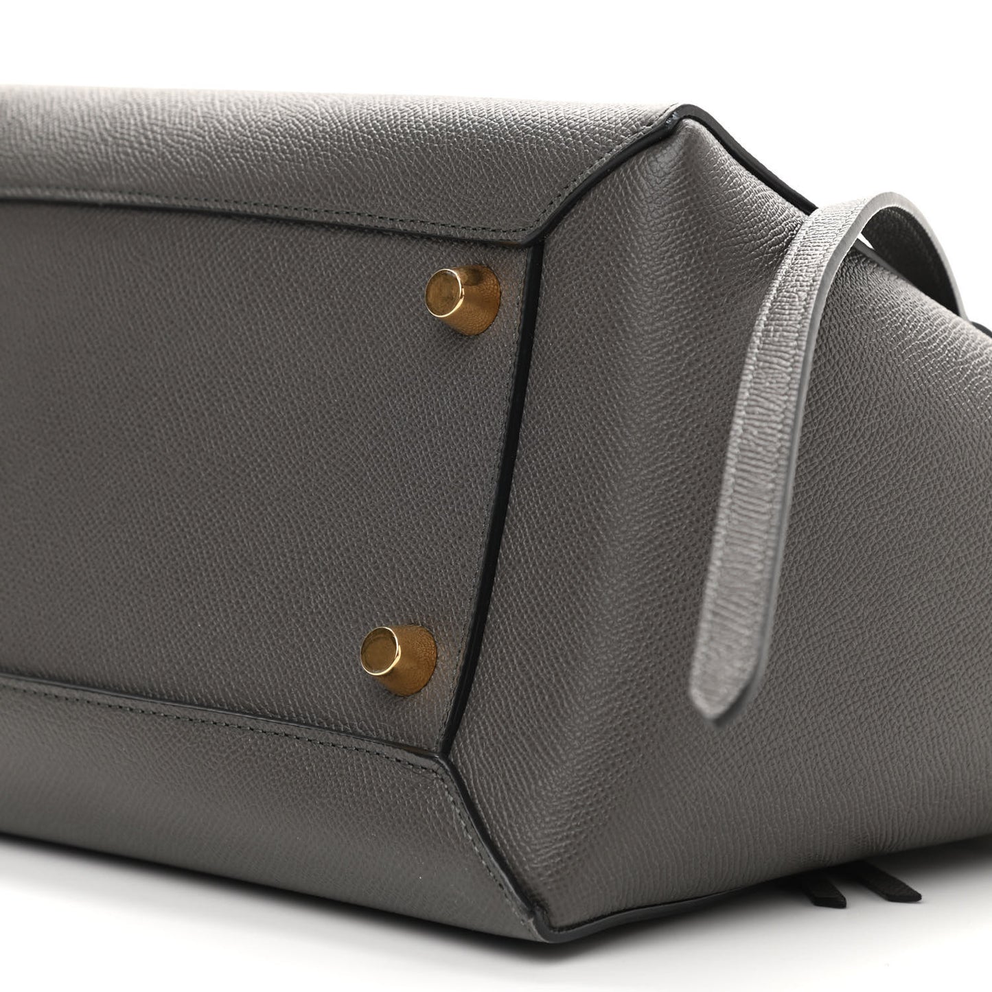 Grained Calfskin Mini Belt Bag Grey