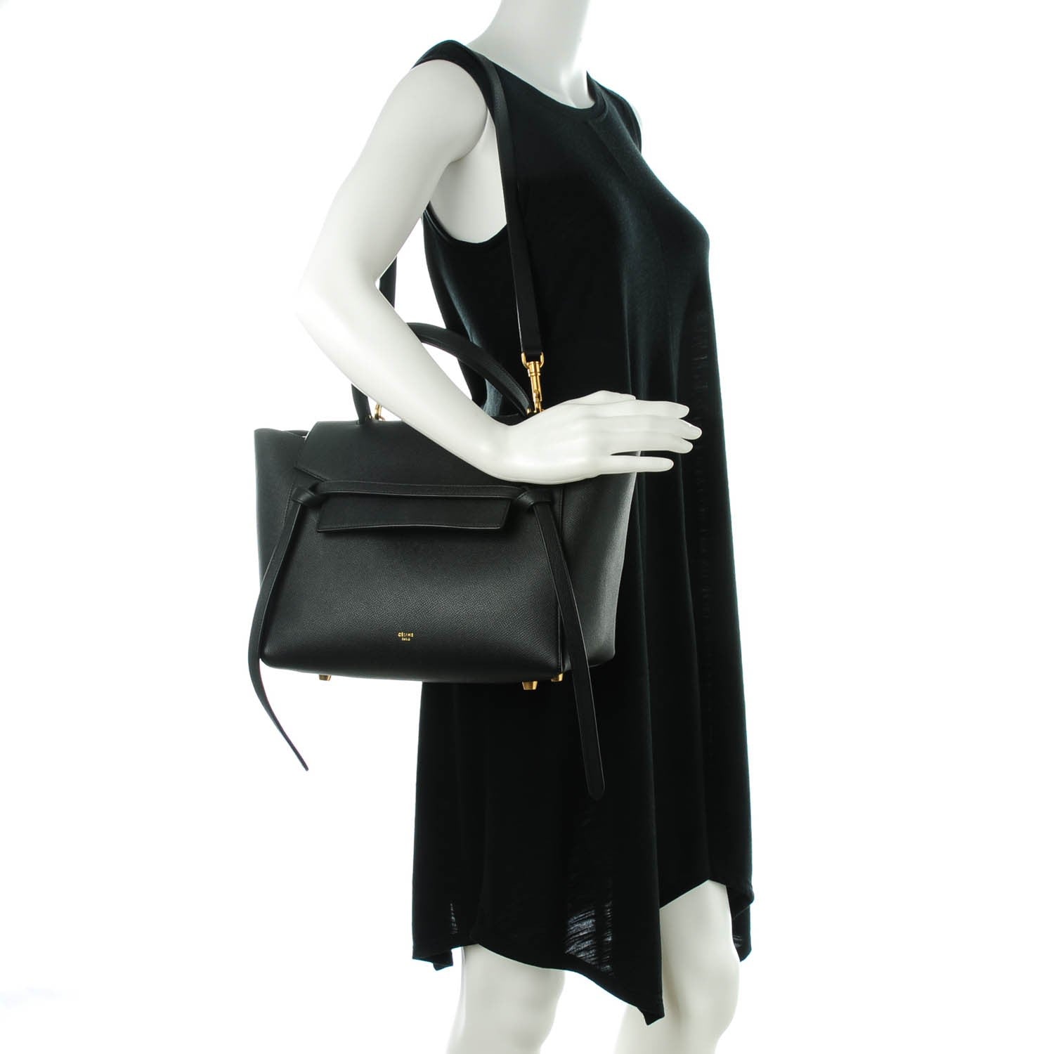 Celine Baby Grained Calfskin Mini Belt Bag Black 2 of 7