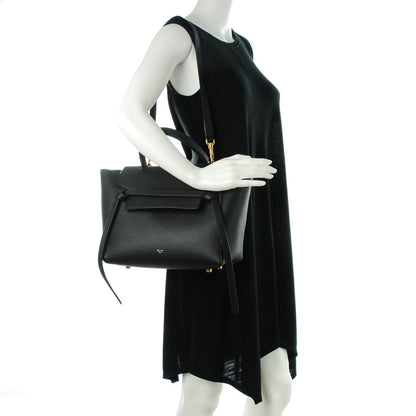 Celine Baby Grained Calfskin Mini Belt Bag Black 2 of 7