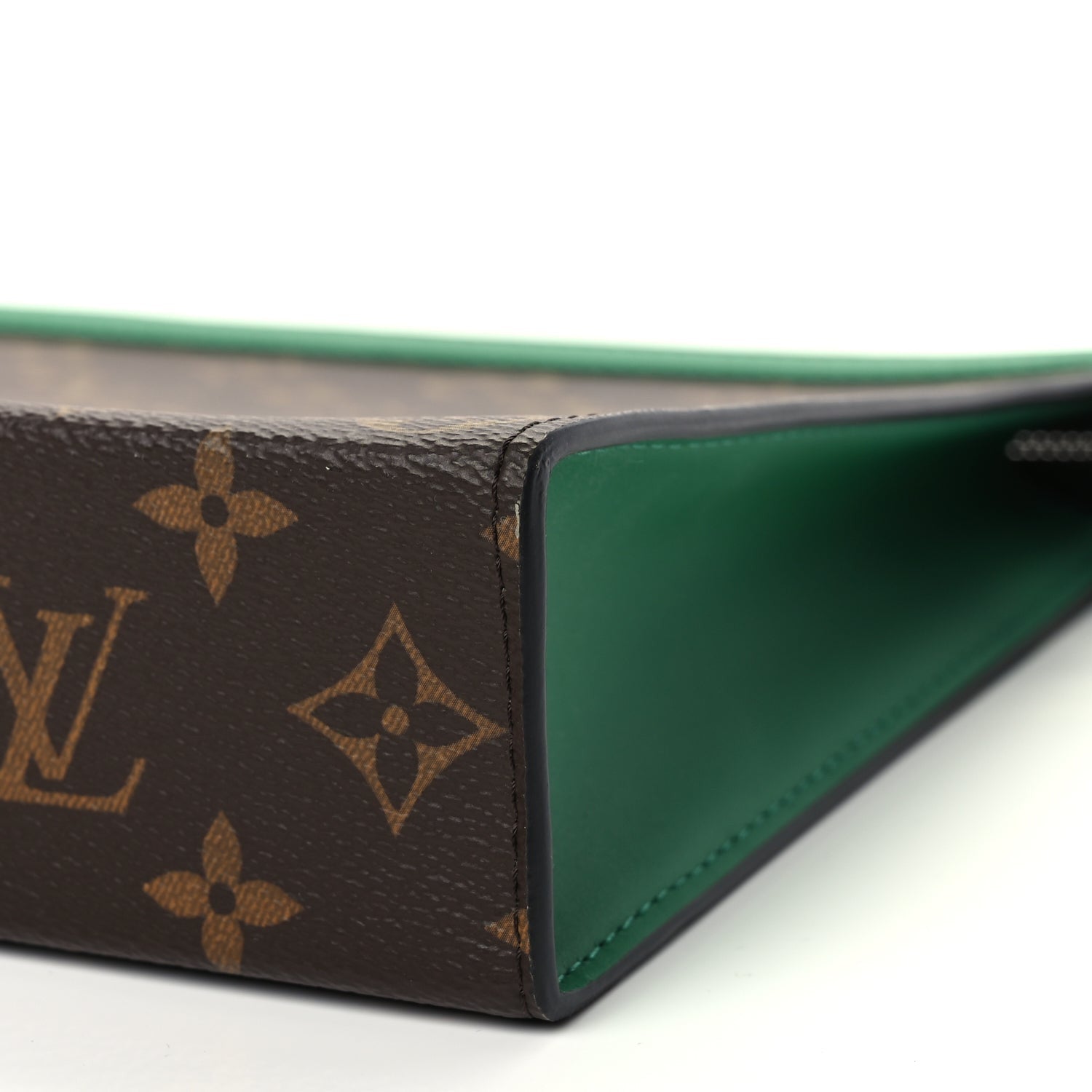 Louis Vuitton Monogram Macassar Pochette Voyage MM Borneo Green 8 of 8
