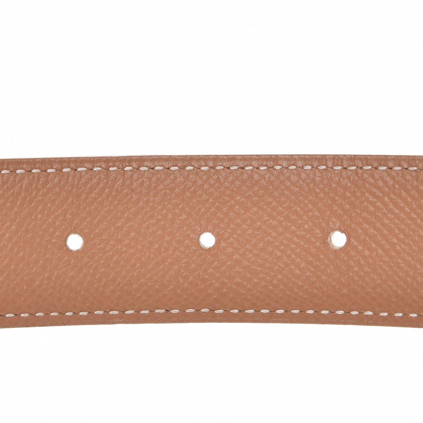 Courchevel 32mm Belt Strap 70 Chocolate Gold