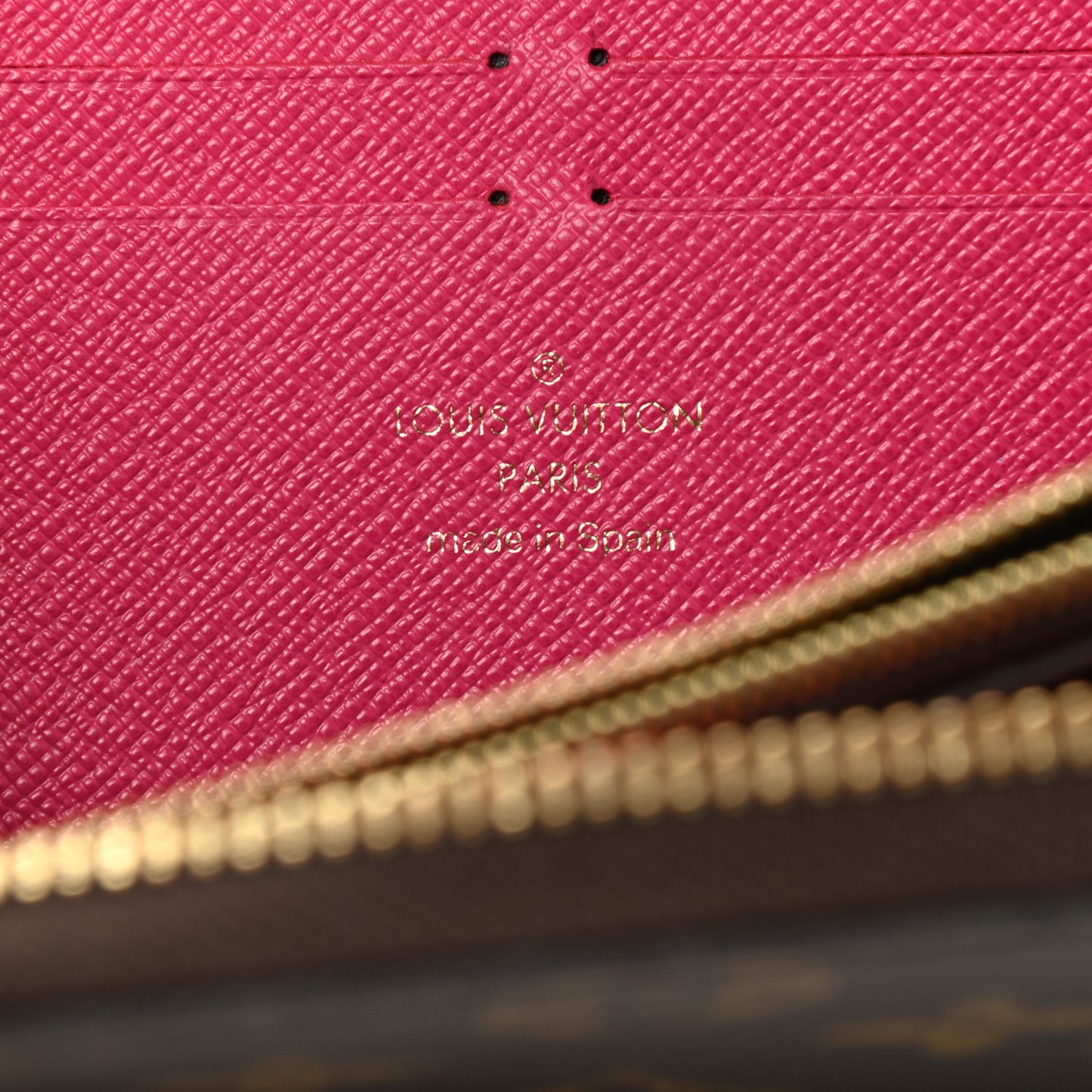 Monogram Clemence Wallet Fuchsia