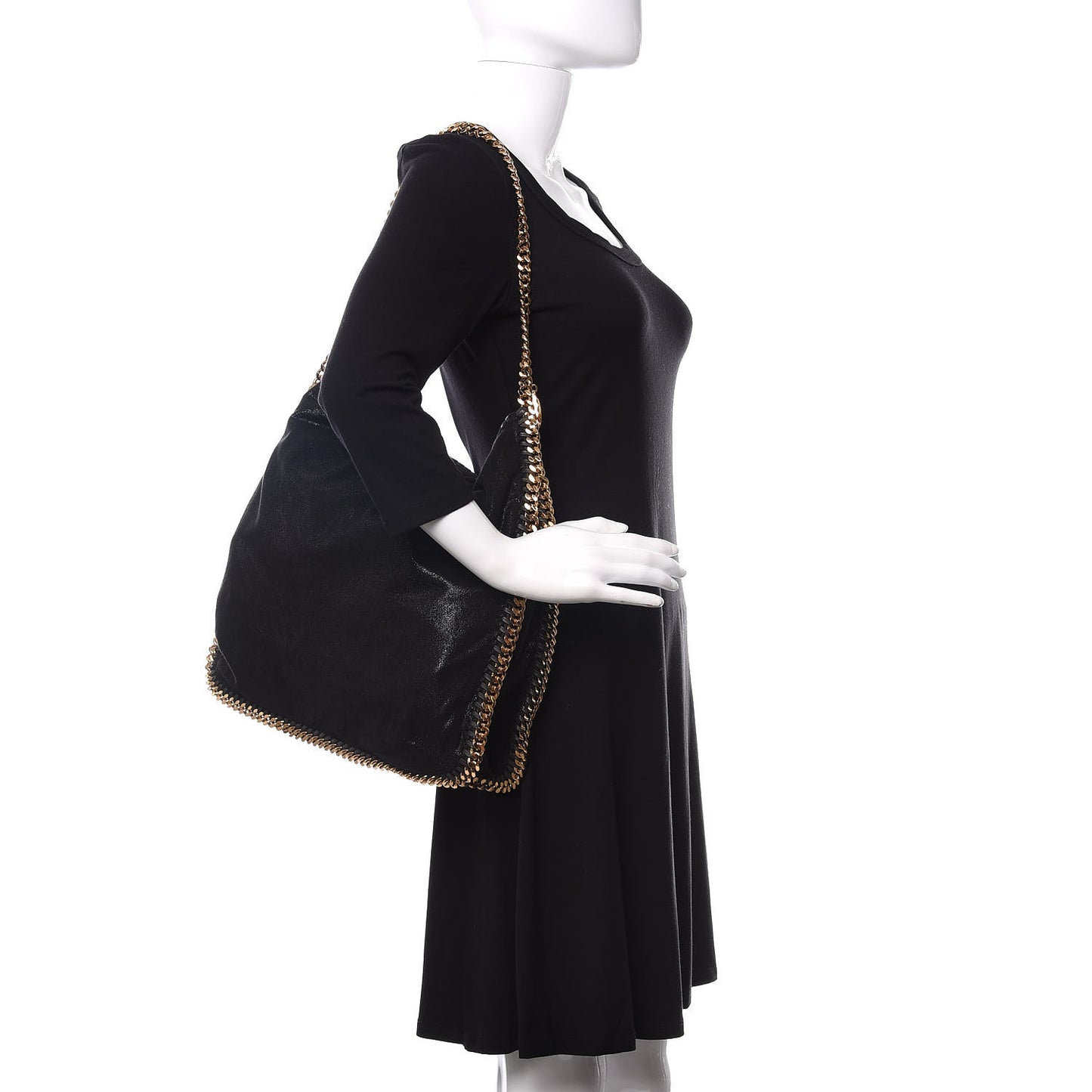 Shaggy Deer Falabella Hobo Black