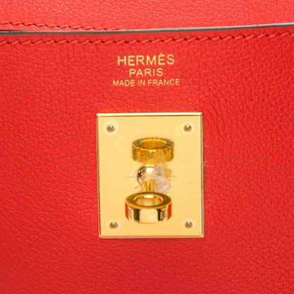 Hermes Evercolor Kelly Retourne 32 Tomate 14 of 25