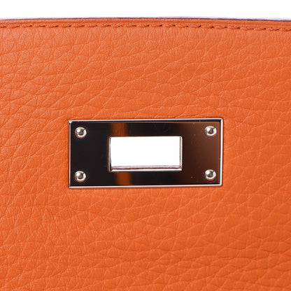 Hermes Taurillon Clemence Kelly Retourne 28 Orange 16 of 35