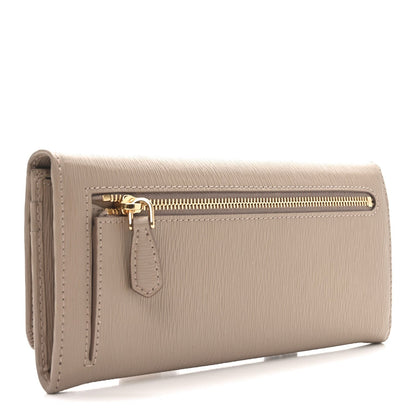 Prada Vitello Move Continental Flap Travel Wallet Cammeo 2 of 6