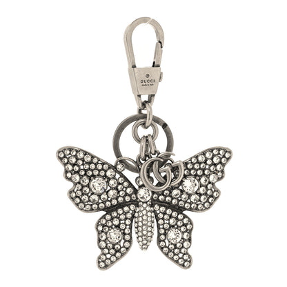 Gucci Crystal Butterfly Charm Key Holder 1 of 4