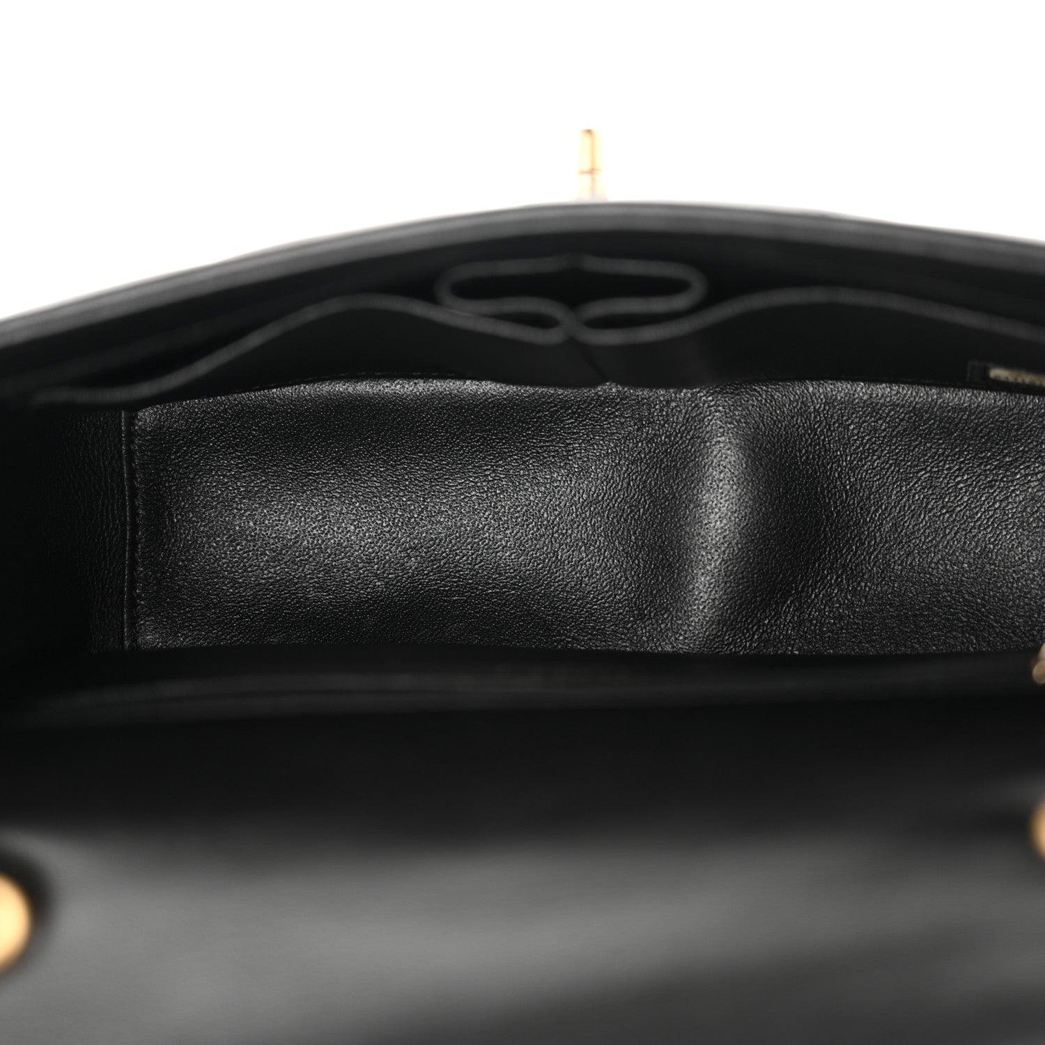 Chanel Lambskin Reversed Chevron Quilted Flap Black 5 of 11