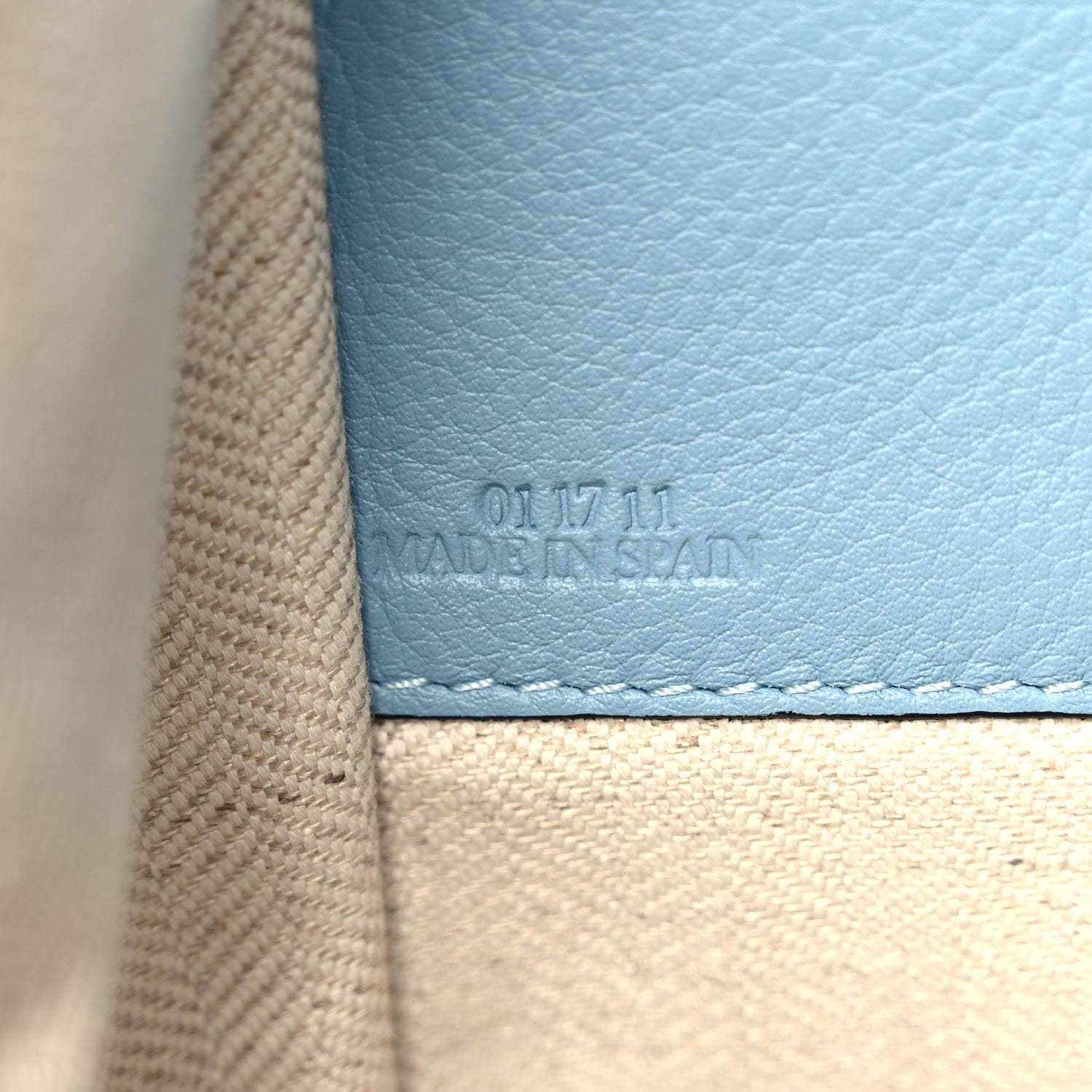 Loewe Calfskin Large Hammock Shoulder Bag Aqua Light Blue Stone 6 of 9