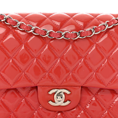 Chanel Patent Quilted Medium Double Flap Pink 8 of 14