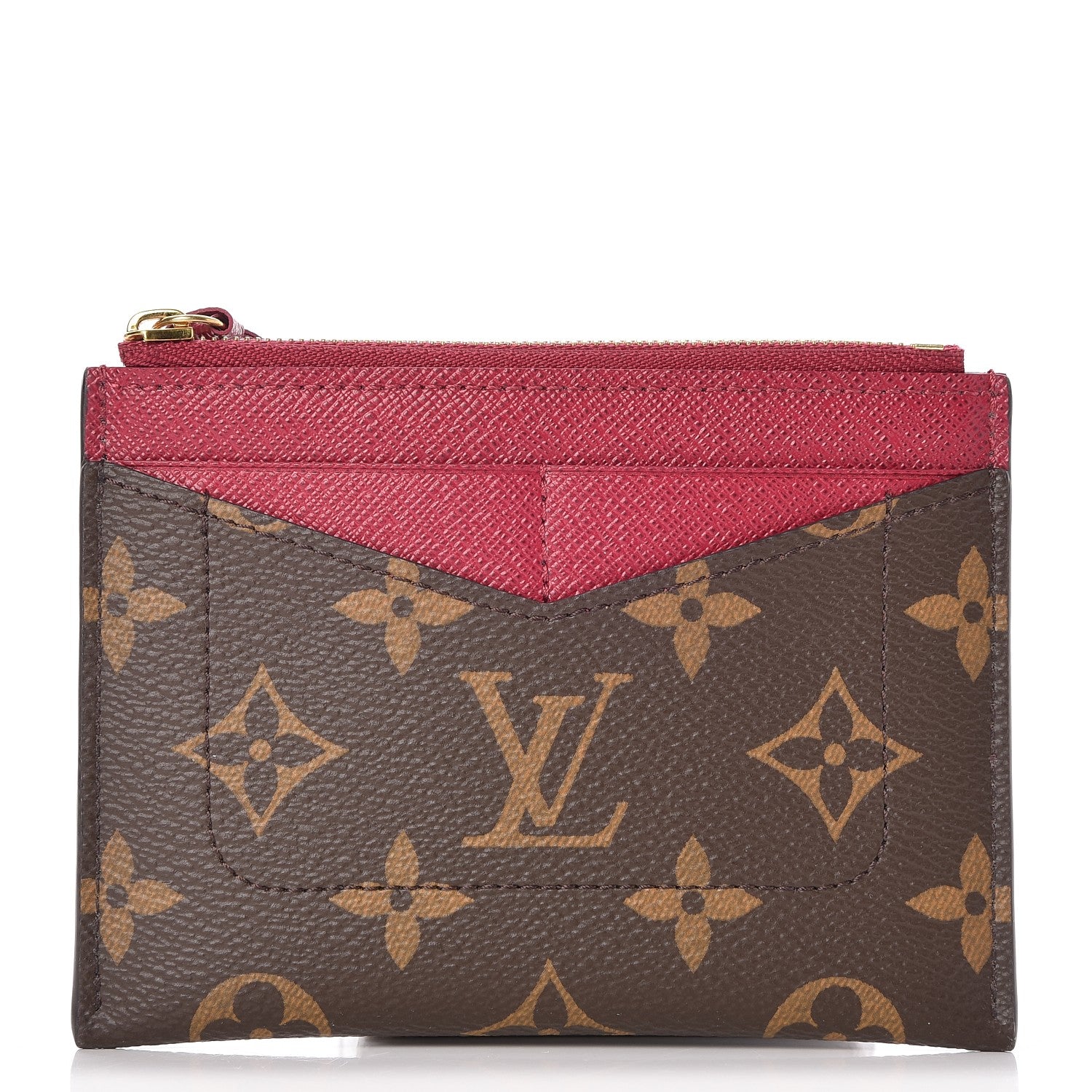 Louis Vuitton Monogram Zipped Card Holder Fuchsia 1 of 6