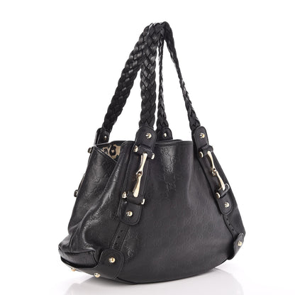 Gucci Guccissima Small Pelham Shoulder Bag Black 3 of 11