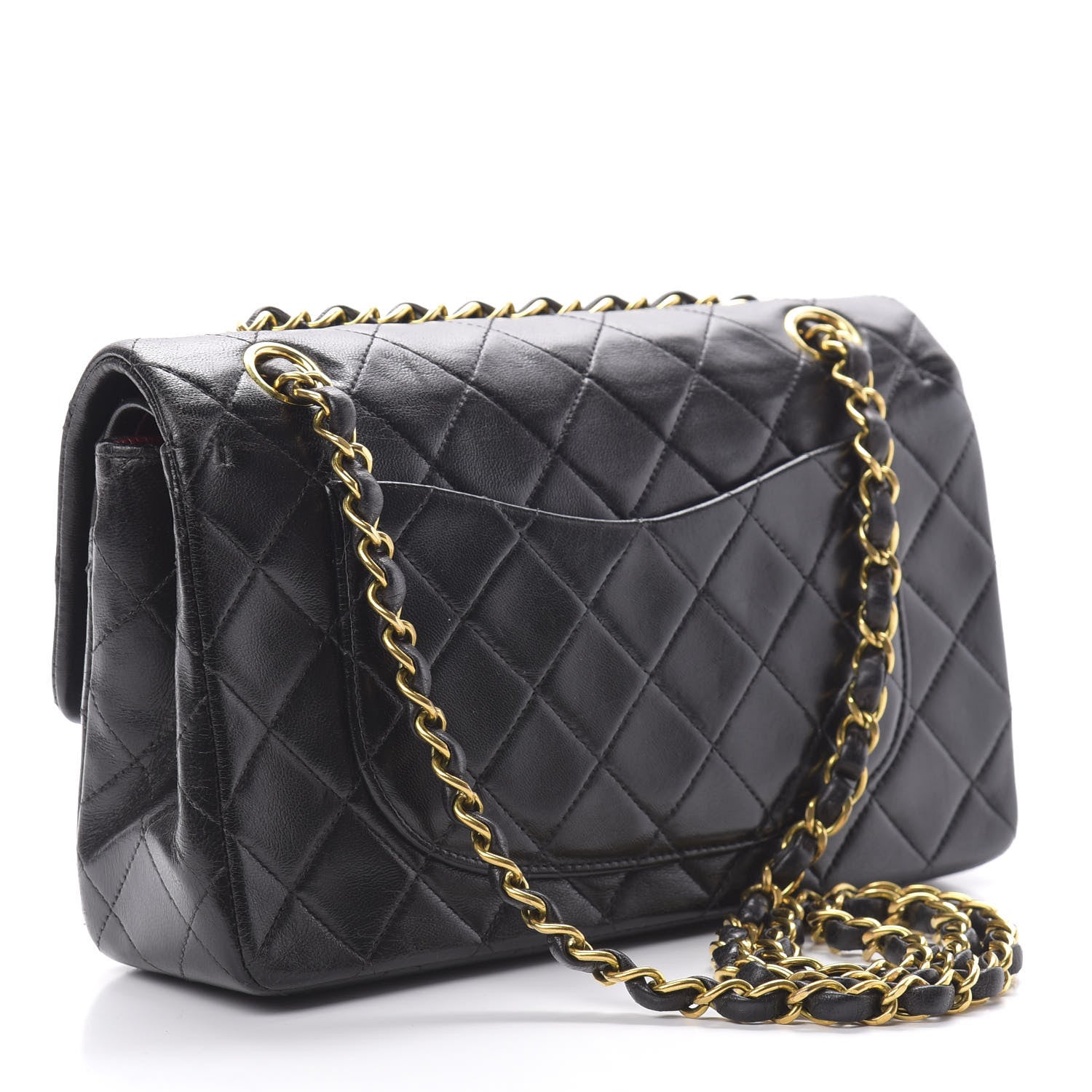 Chanel Lambskin Quilted Small Double Flap Black 3 of 15