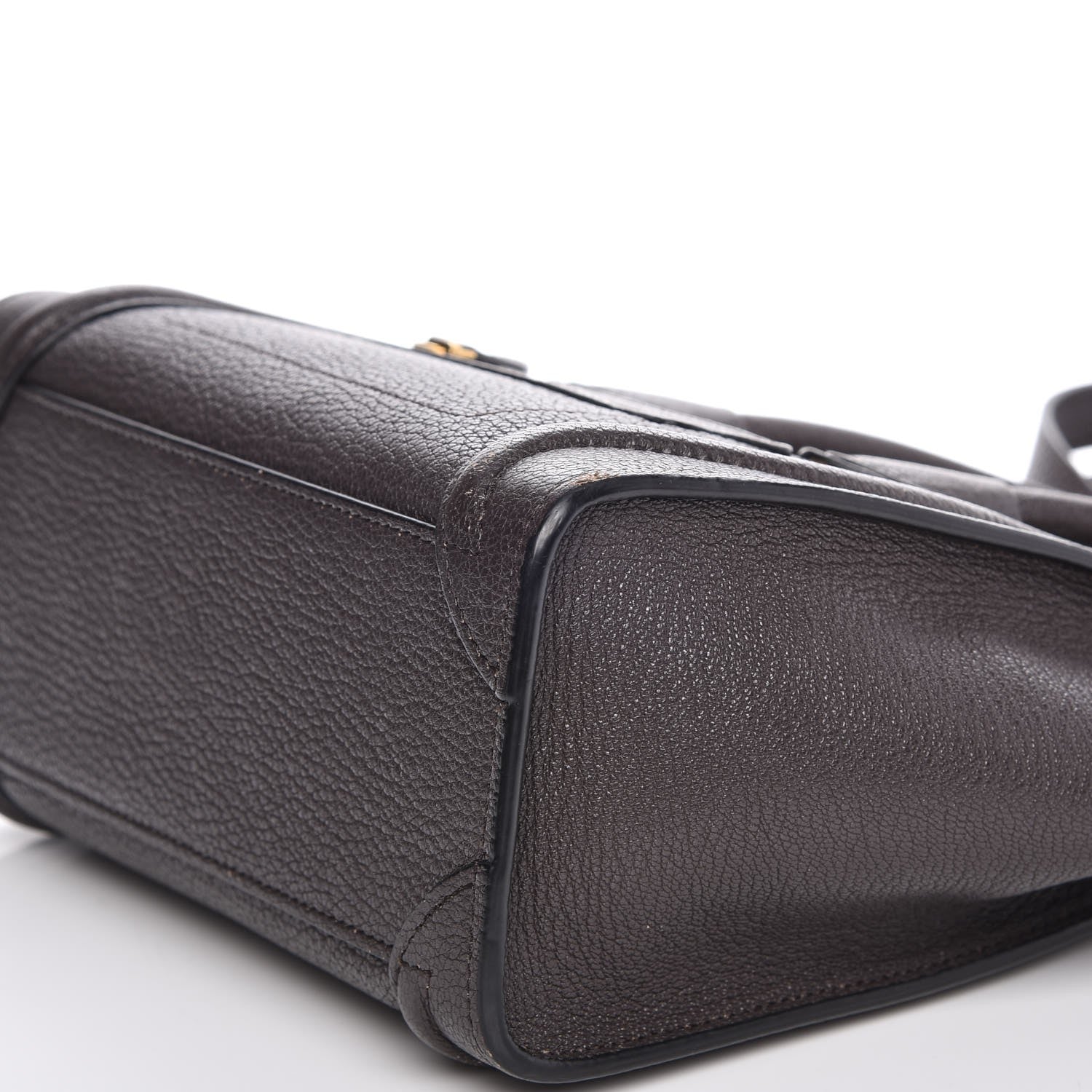 Celine Goatskin Nano Luggage Dark Taupe 10 of 10