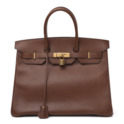 Hermes Ardennes Birkin 35 Noisette 1 of 18