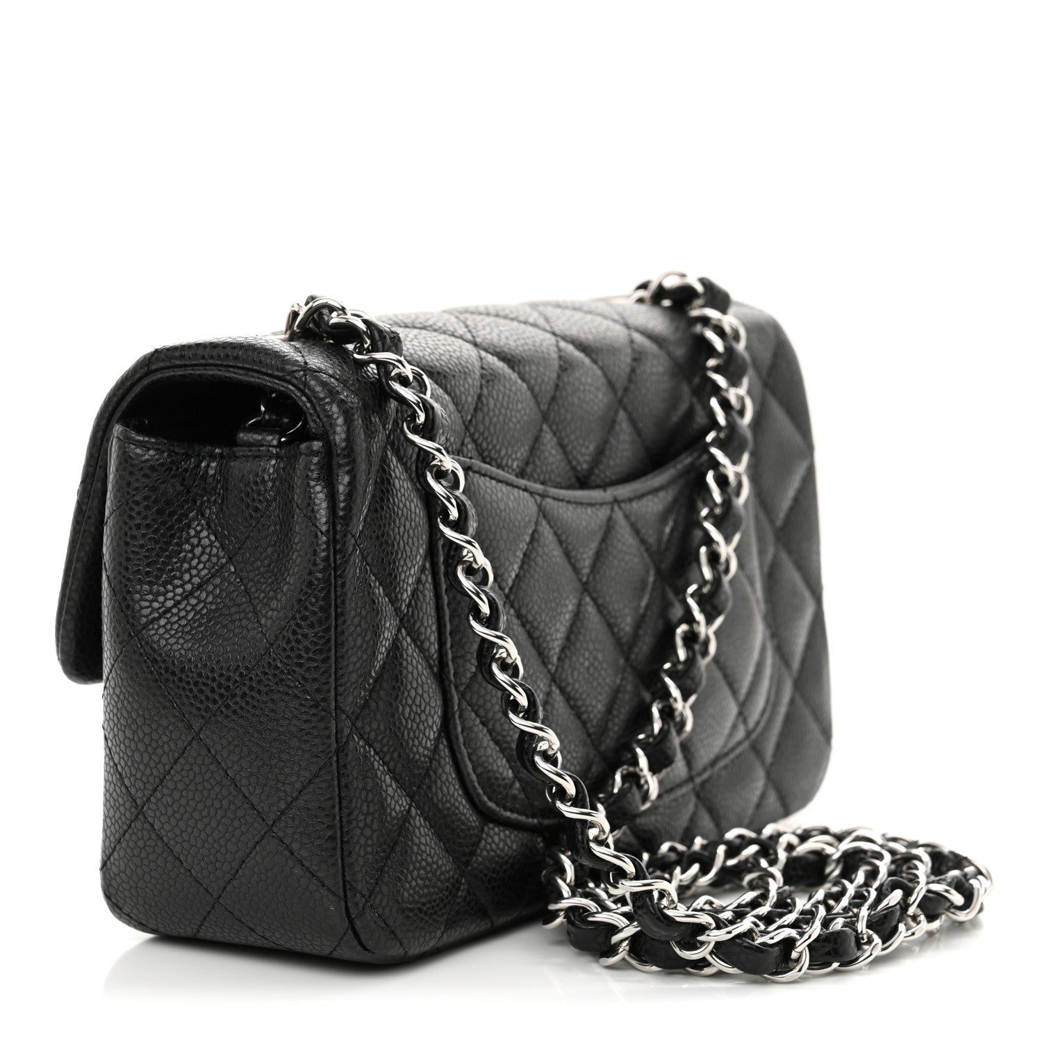 Chanel Caviar Quilted Mini Rectangular Flap Black 3 of 11