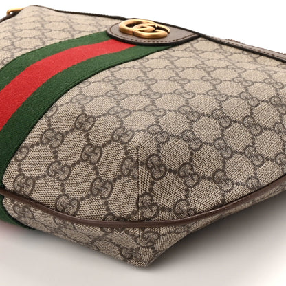 Gucci GG Supreme Monogram Web Small Ophidia Half Moon Hobo Brown 8 of 8
