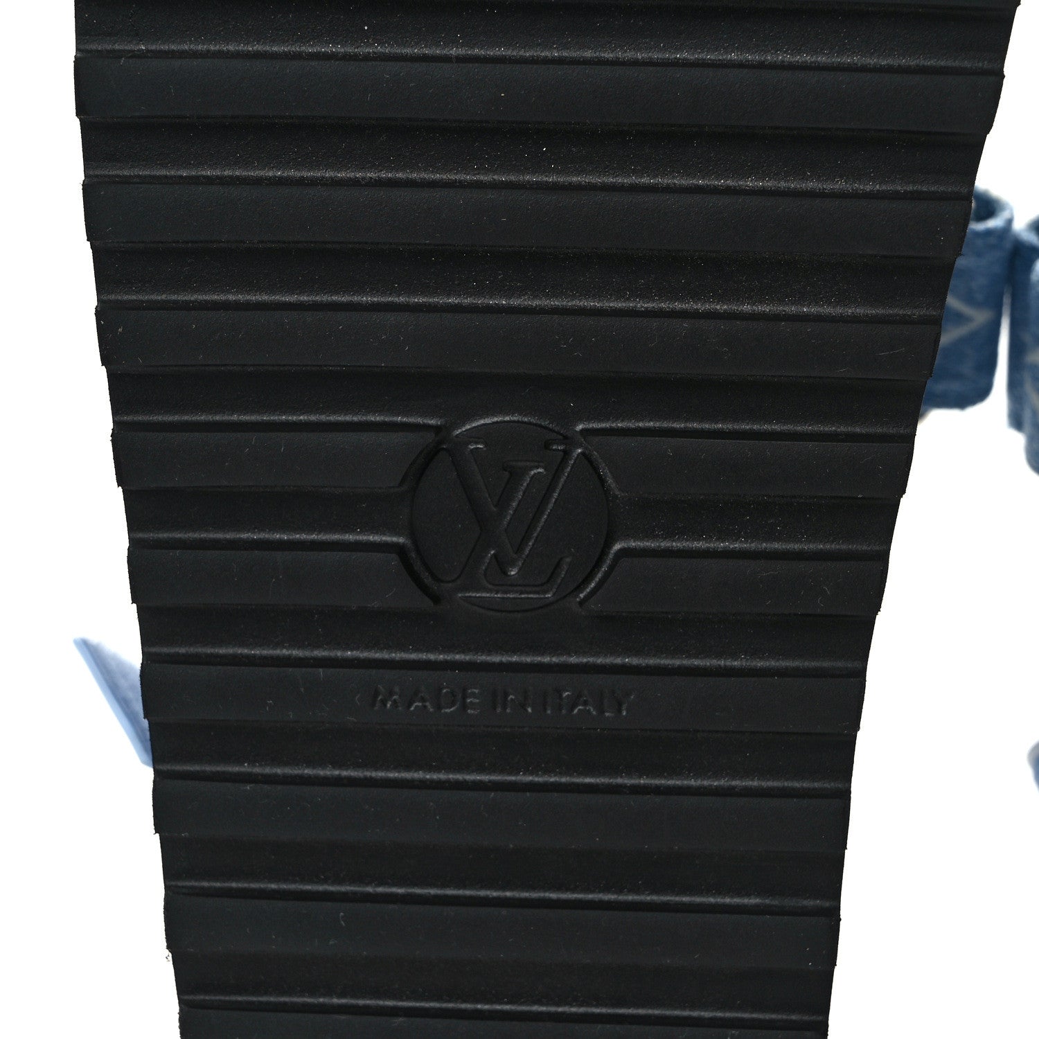 Louis Vuitton Monogram Denim Paseo Flat Comfort Sandals 39 Light Blue 6 of 8