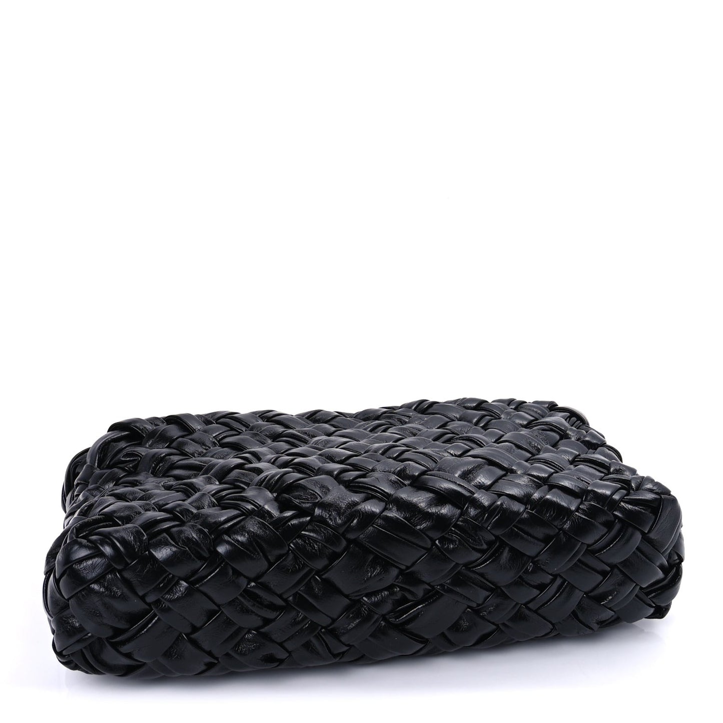 Calfskin Intrecciato Kalimero Cha-Cha Clutch  Black