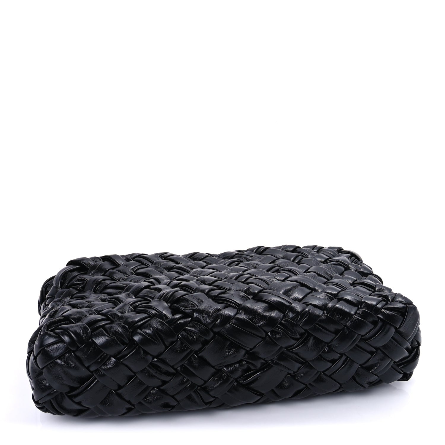 Bottega Veneta Calfskin Intrecciato Kalimero Cha-Cha Clutch  Black 3 of 8