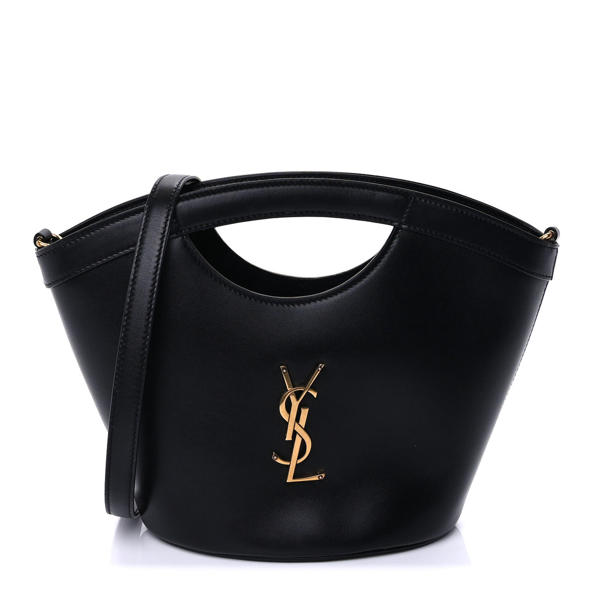 Saint Laurent Calfskin Mini Celia Tote Black 1 of 8