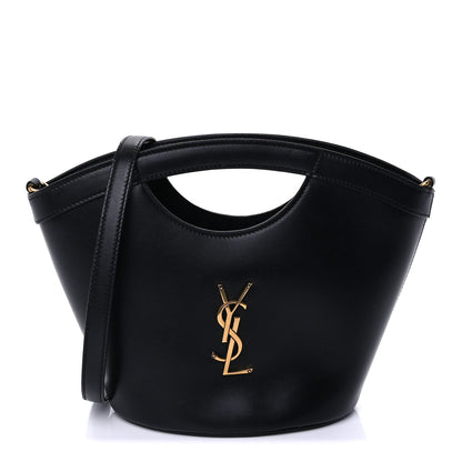 Saint Laurent Calfskin Mini Celia Tote Black 1 of 8