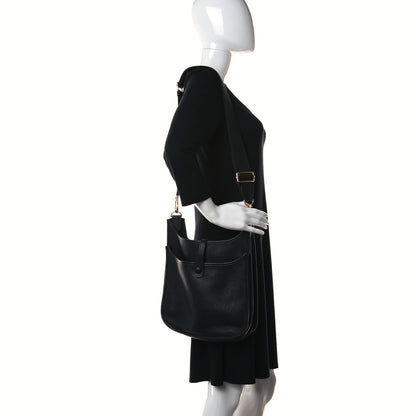 Hermes Taurillon Clemence Evelyne III PM Black 2 of 11