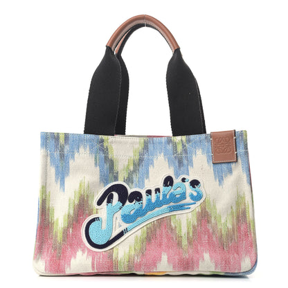 Loewe Canvas Beaded Paula Beach Tote Multicolor 1 of 8