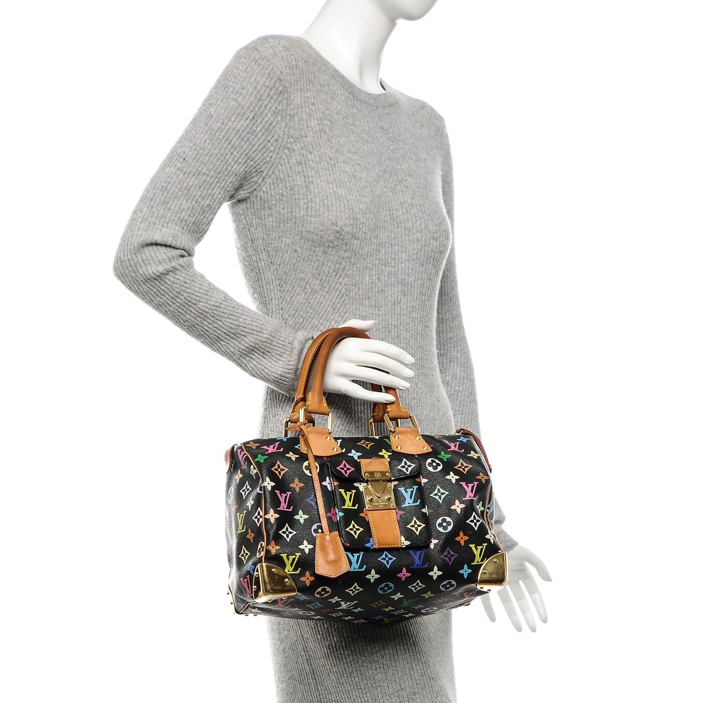 Monogram Multicolor Speedy 30 Black