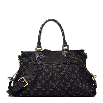 Louis Vuitton Denim Neo Cabby MM Black 1 of 9