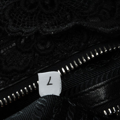 Prada Lace Pizzo S Bowler Black 11 of 12