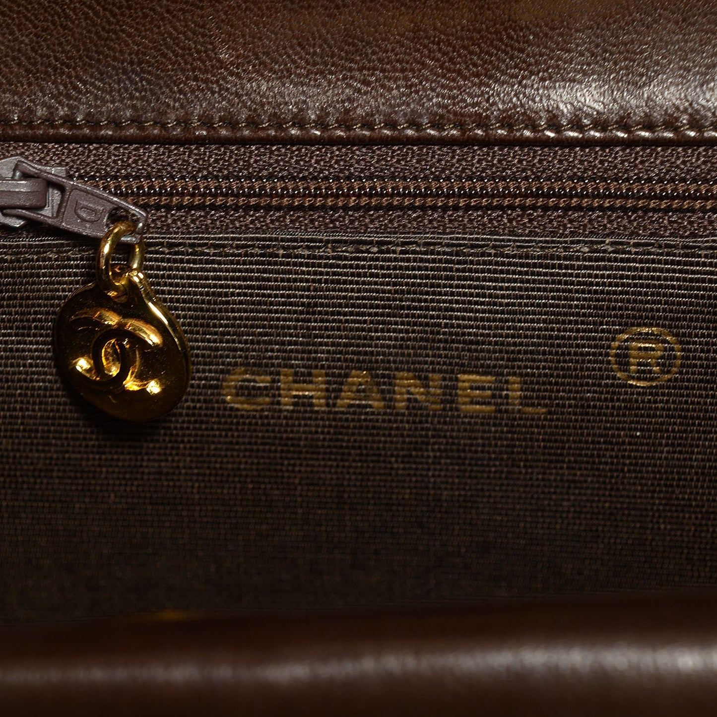 Lambskin Small Double Flap Brown